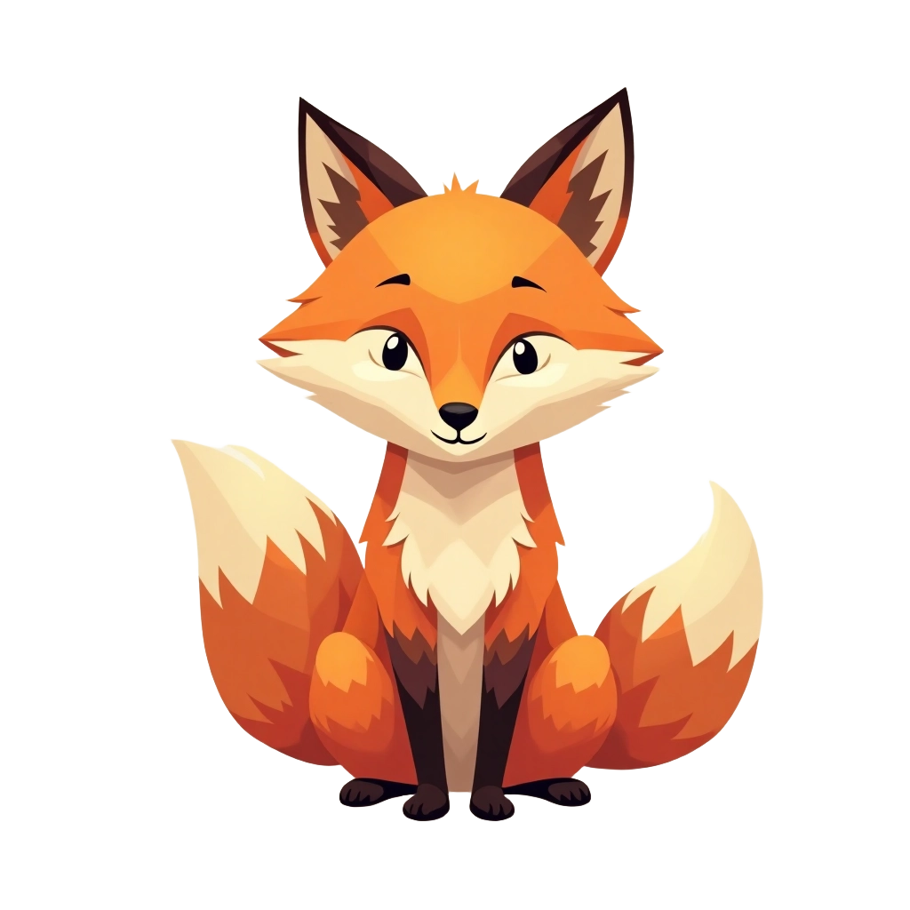 Adorable Fox Illustration